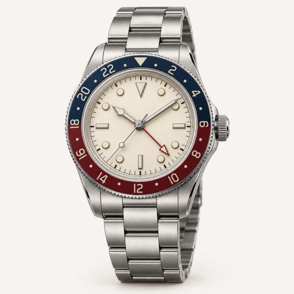 Traveller GMT, Ivory dial, Steel bracelet